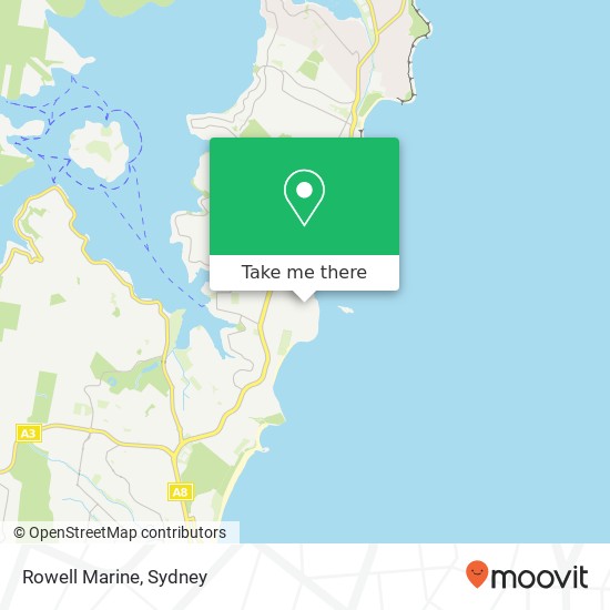 Rowell Marine map