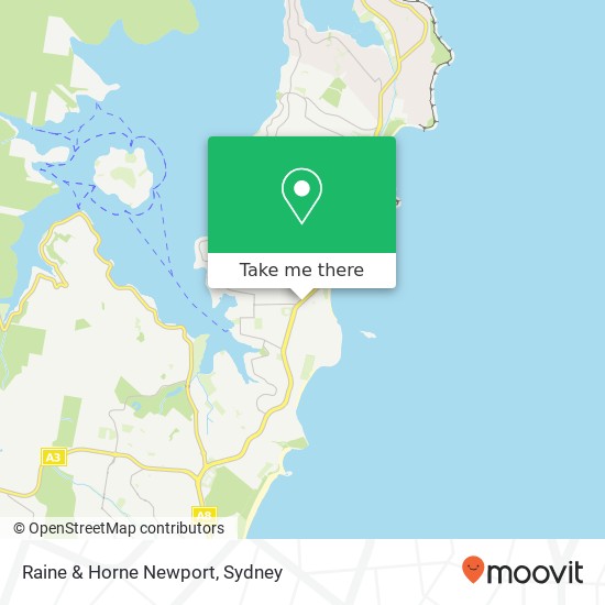 Mapa Raine & Horne Newport