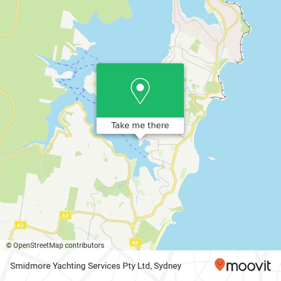 Mapa Smidmore Yachting Services Pty Ltd