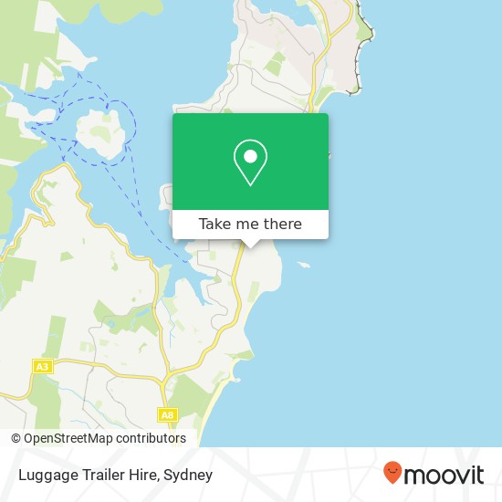 Luggage Trailer Hire map