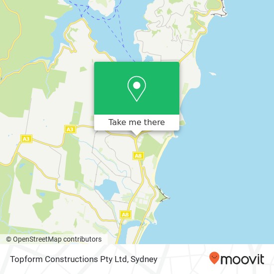 Topform Constructions Pty Ltd map