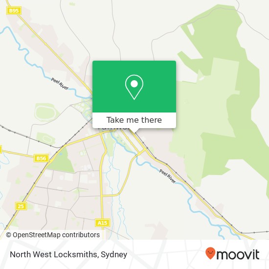 North West Locksmiths map