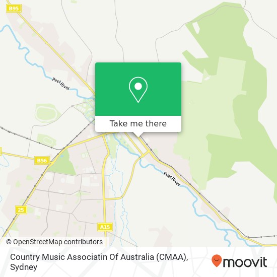 Mapa Country Music Associatin Of Australia (CMAA)