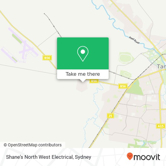 Shane's North West Electrical map