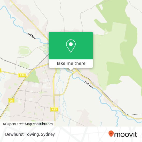 Dewhurst Towing map