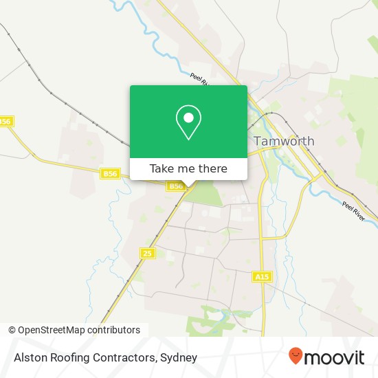 Alston Roofing Contractors map