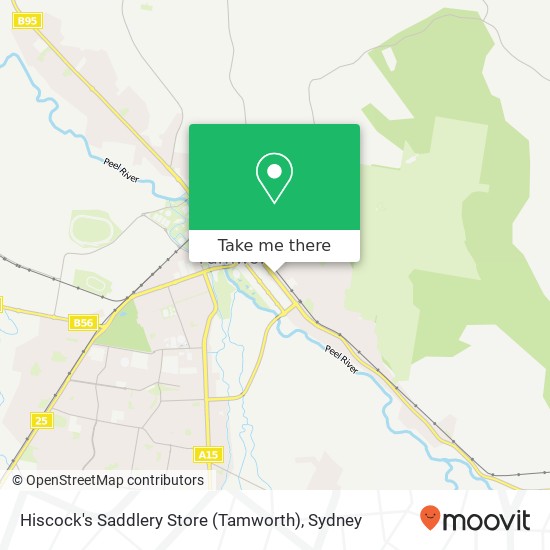 Hiscock's Saddlery Store (Tamworth) map