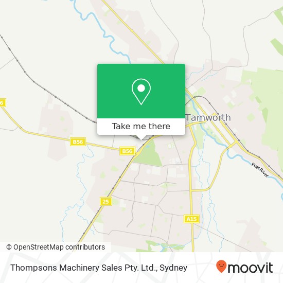 Thompsons Machinery Sales Pty. Ltd. map