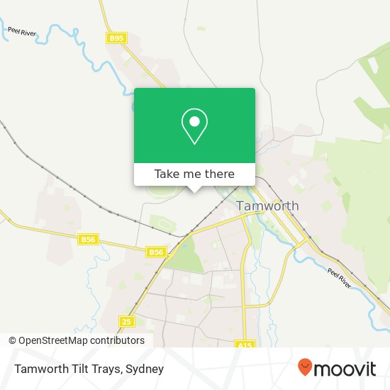 Mapa Tamworth Tilt Trays