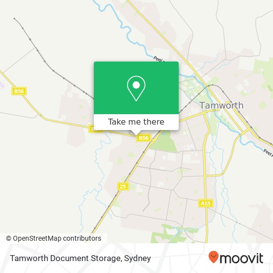 Mapa Tamworth Document Storage