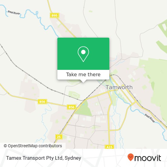 Tamex Transport Pty Ltd map