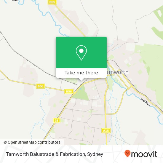 Tamworth Balustrade & Fabrication map