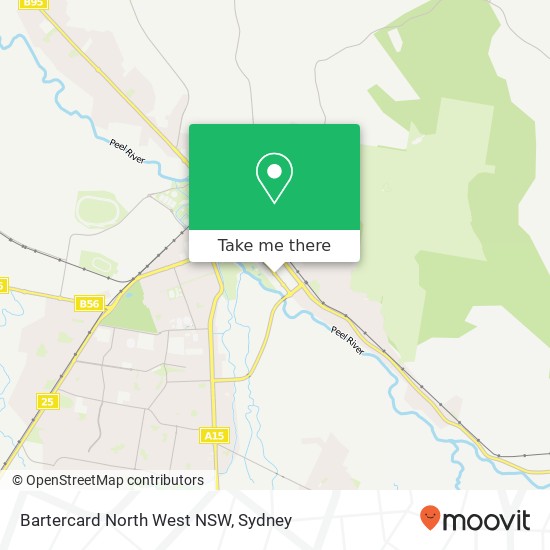 Bartercard North West NSW map
