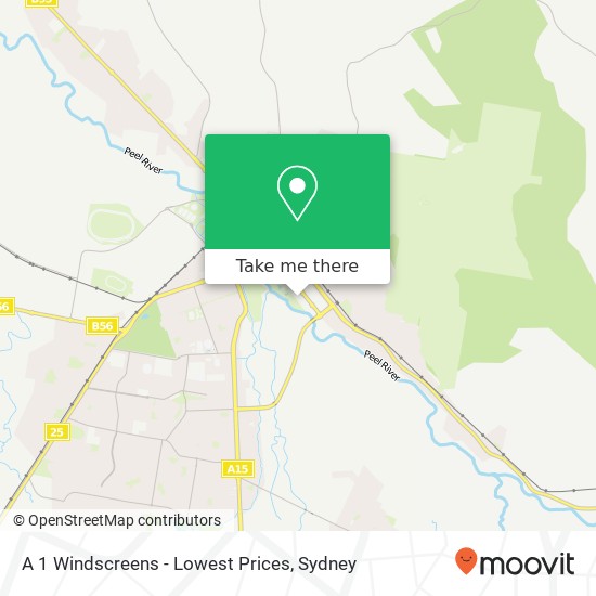 A 1 Windscreens - Lowest Prices map