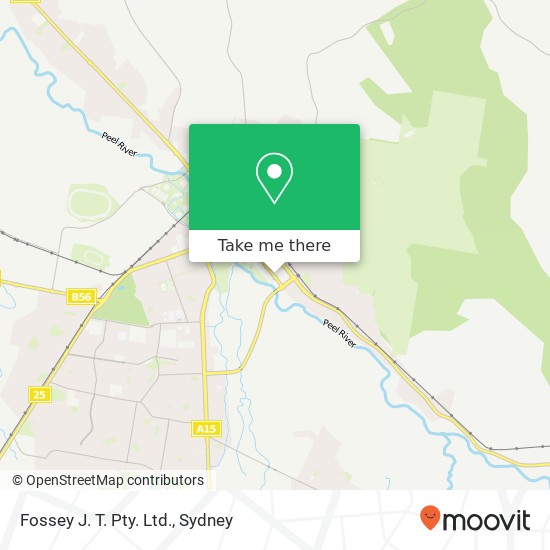 Fossey J. T. Pty. Ltd. map