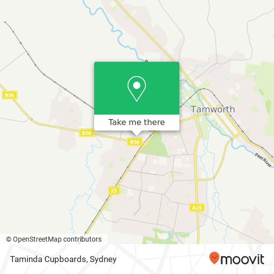 Taminda Cupboards map