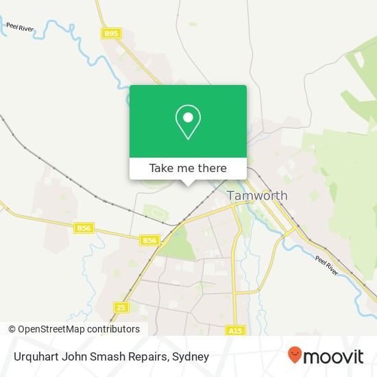 Urquhart John Smash Repairs map