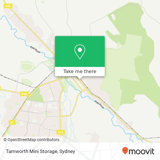 Tamworth Mini Storage map