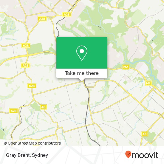 Mapa Gray Brent