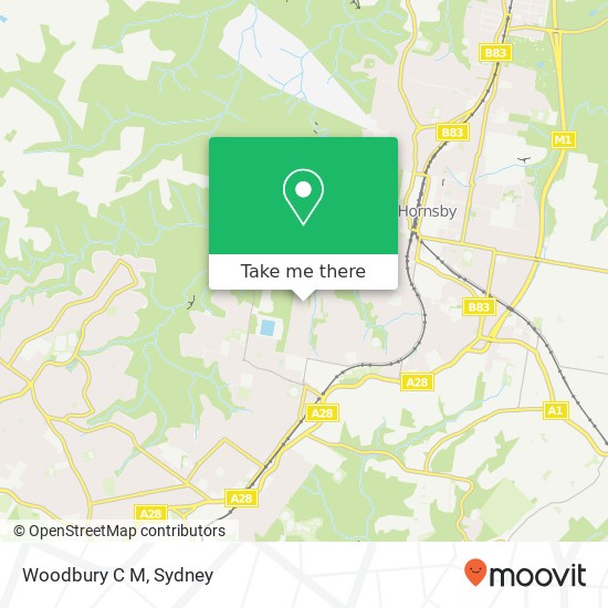 Mapa Woodbury C M