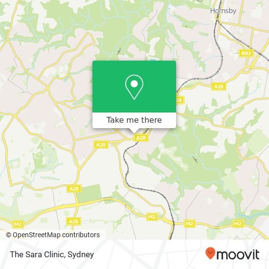 Mapa The Sara Clinic