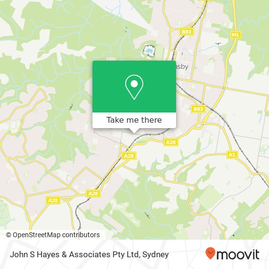 Mapa John S Hayes & Associates Pty Ltd