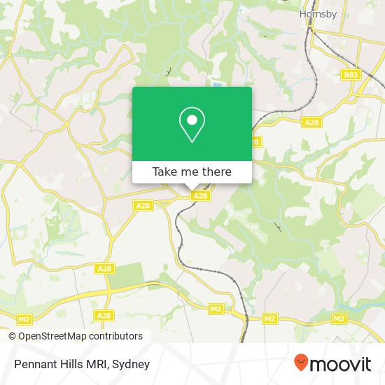 Mapa Pennant Hills MRI