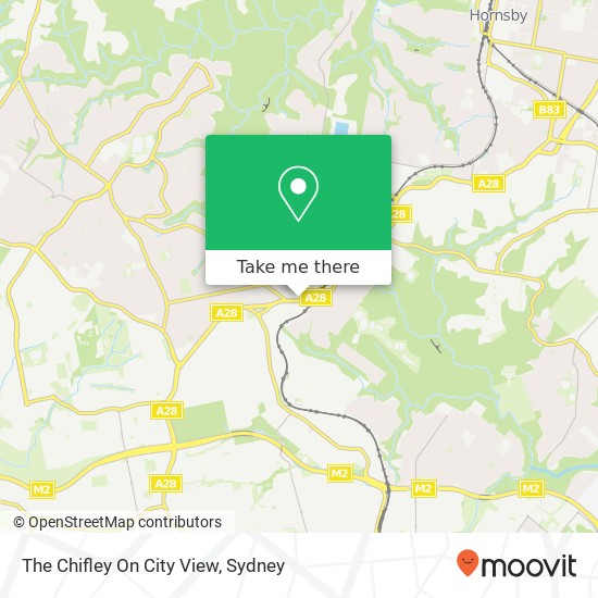 Mapa The Chifley On City View