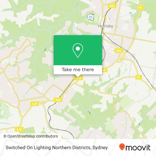 Switched On Lighting Northern Districts map