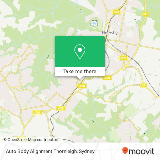 Auto Body Alignment Thornleigh map