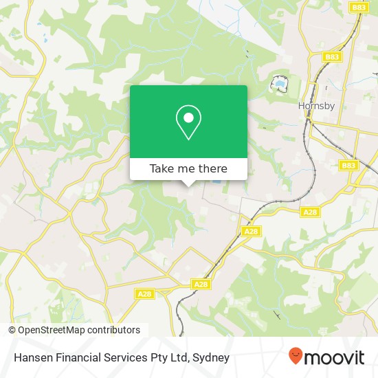 Hansen Financial Services Pty Ltd map