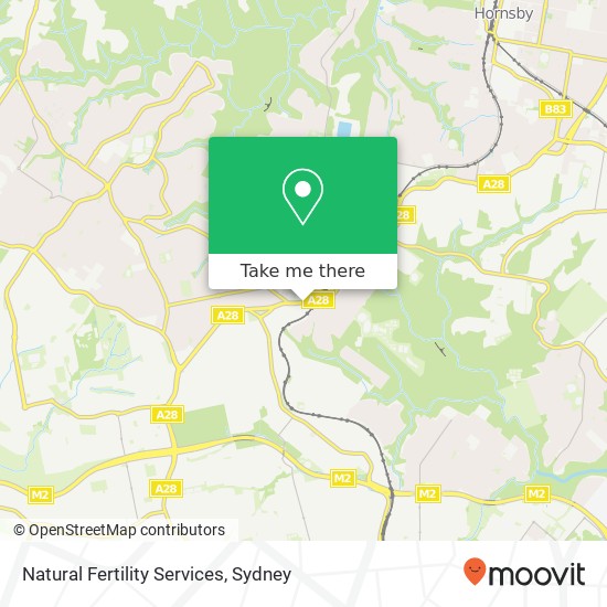 Natural Fertility Services map