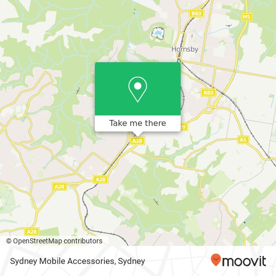 Mapa Sydney Mobile Accessories