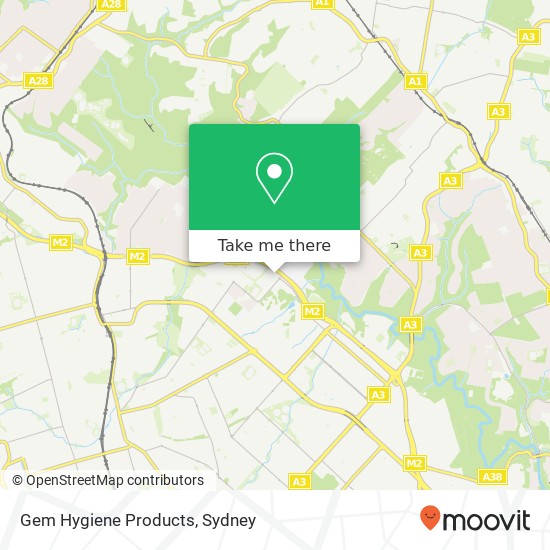 Gem Hygiene Products map