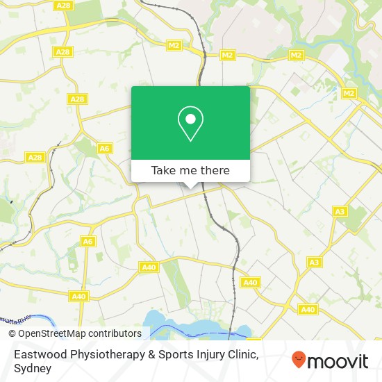 Eastwood Physiotherapy & Sports Injury Clinic map