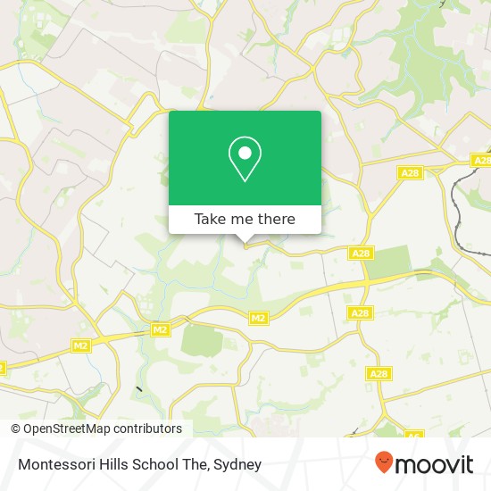 Montessori Hills School The map