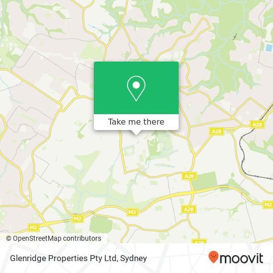 Glenridge Properties Pty Ltd map