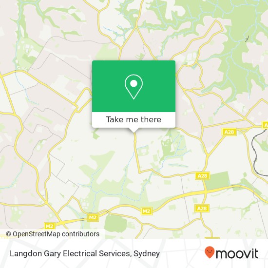 Mapa Langdon Gary Electrical Services