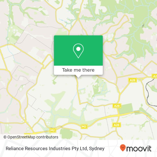 Mapa Reliance Resources Industries Pty Ltd