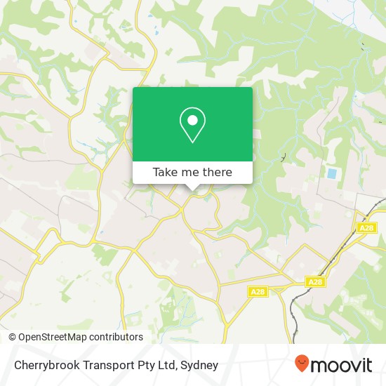 Mapa Cherrybrook Transport Pty Ltd