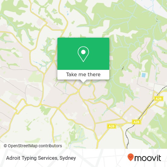 Adroit Typing Services map