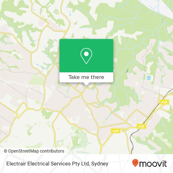 Electrair Electrical Services Pty Ltd map