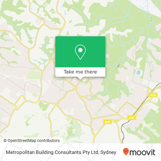 Metropolitan Building Consultants Pty Ltd map