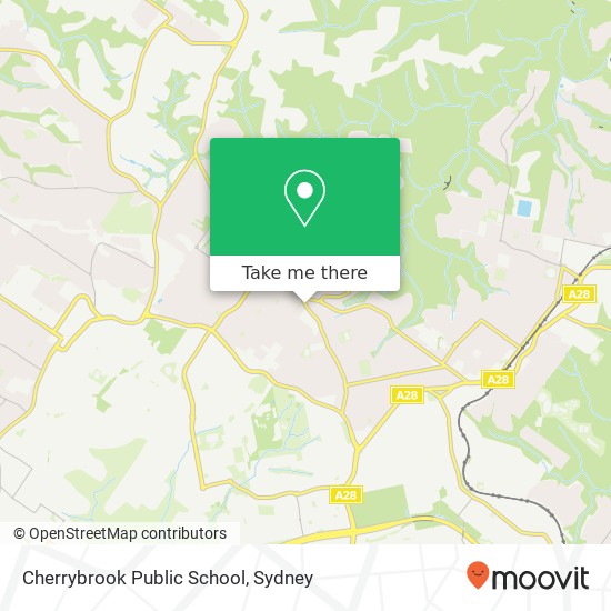 Mapa Cherrybrook Public School