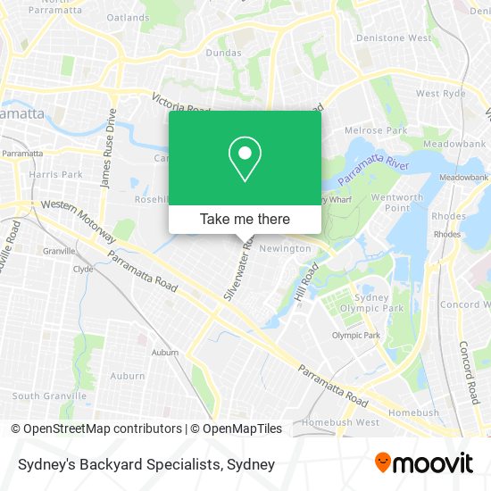 Sydney's Backyard Specialists map