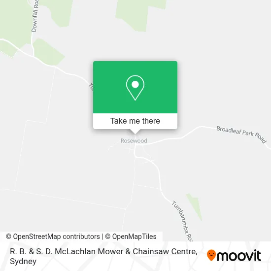 Mapa R. B. & S. D. McLachlan Mower & Chainsaw Centre