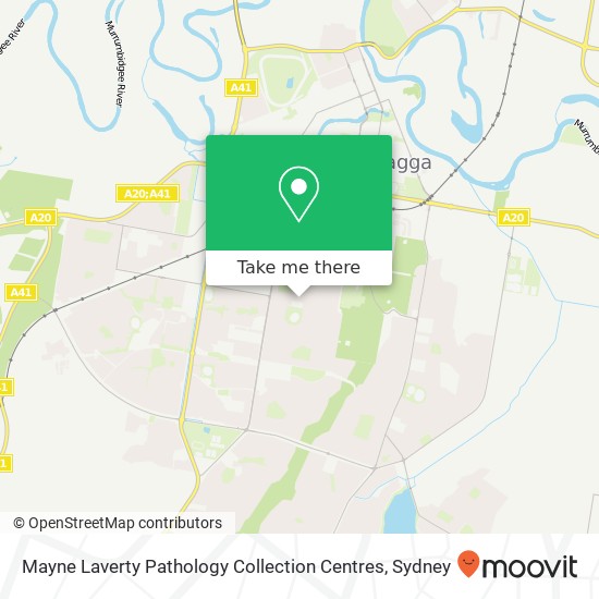 Mapa Mayne Laverty Pathology Collection Centres