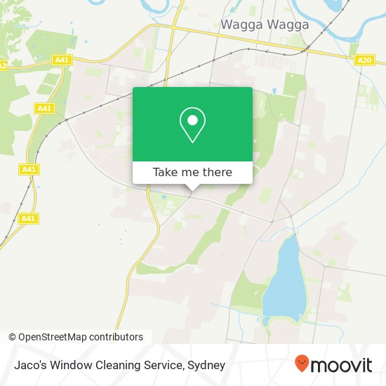 Jaco's Window Cleaning Service map
