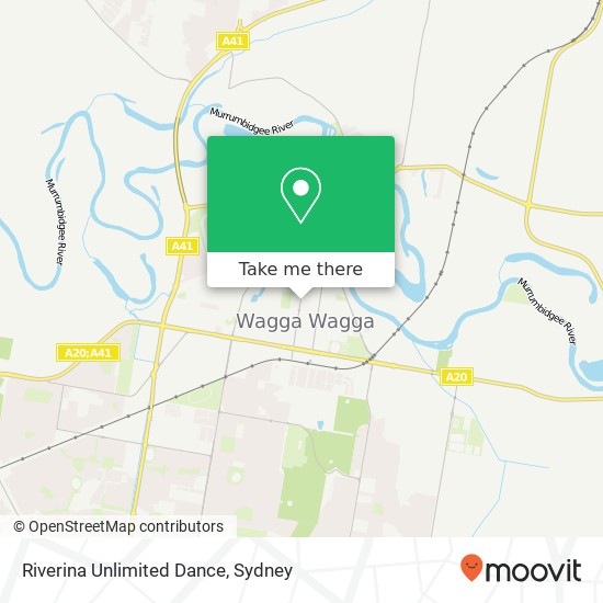 Riverina Unlimited Dance map