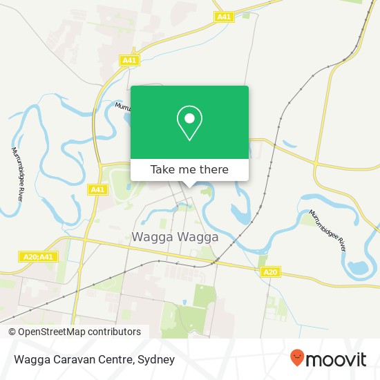 Mapa Wagga Caravan Centre